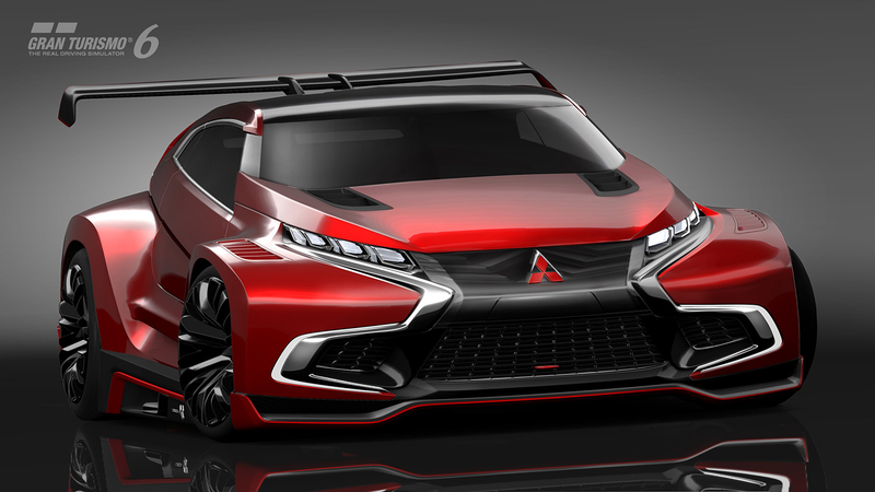 Illustration for article titled Mitsubishi's Gran Turismo Vision Concept Is A Furious AWD Hybrid Hatch